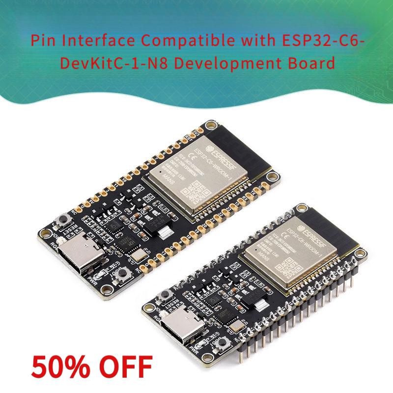 Esp32 C6 - ESP32-C6-WROOM-1-N8 RISC-V Dev Board WiFi 6