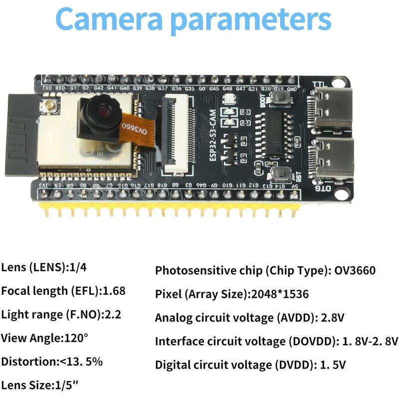 ESP32-S3-CAM Board With OV3660 - Esp32 Uart Module 评论和价格