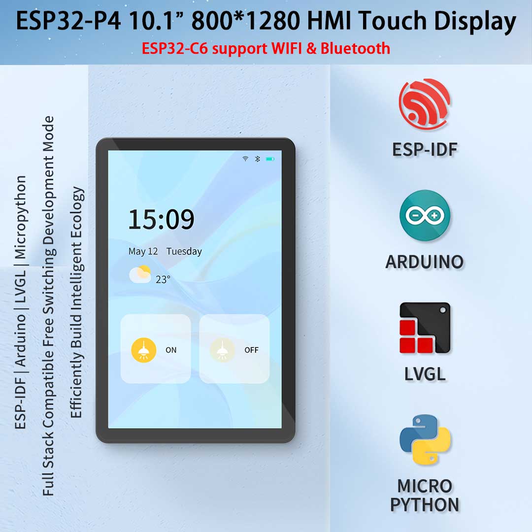 ESP32-P4 10.1 inch 800*1280 IP - Esp32 P4 评论和价格