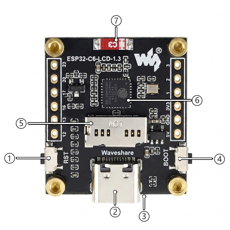 ESP32-C6 LCD Development Board - Esp32 C6 评论和价格