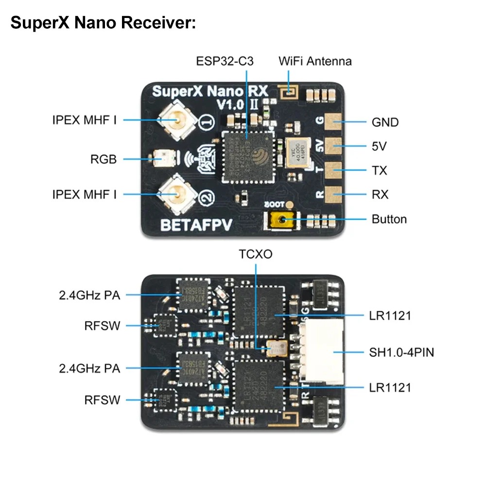 BETAFPV SuperX Nano ExpressLRS - Esp32 C3 评论和价格
