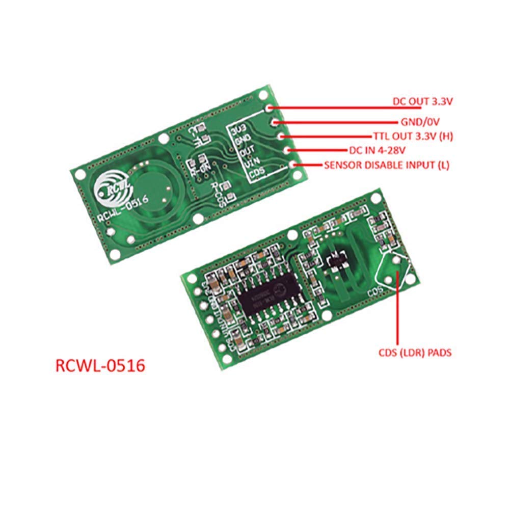5PCS RCWL-0516 Motion Detectio - Esp8266 Nodemcu 评论和价格